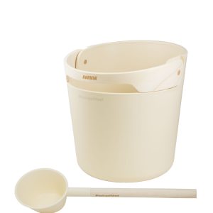 Harvia Helmi pail and ladle Ivory